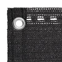 Balkonscherm 75x300 cm HDPE antracietkleurig 2