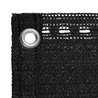 Balkonscherm 75x500 cm HDPE zwart 3