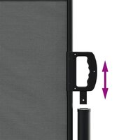 Windscherm uittrekbaar 140x300 cm antracietkleurig 6