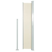 Windscherm uittrekbaar 140x300 cm cr&egrave;mekleurig 3