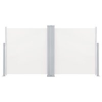 Windscherm uittrekbaar 120x600 cm cr&egrave;me 4