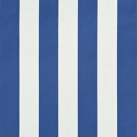 Luifel uittrekbaar 400x150 cm blauw en wit 6