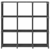 Kast met 9 vakken 103x30x107,5 cm stof grijs 2