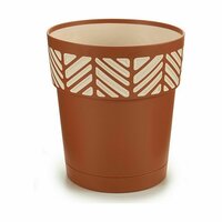 Zelfwaterende bloempot Stefanplast Orfeo Terra cotta Plastic 15 x 15 x 15 cm (12 Stuks) 2