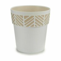 Zelfwaterende bloempot Stefanplast Orfeo Wit Plastic 25 x 25 x 25 cm (6 Stuks) 2