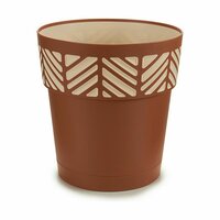 Zelfwaterende bloempot Stefanplast Orfeo Terra cotta Plastic 25 x 25 x 25 cm (6 Stuks) 2