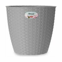 Bloempot Stefanplast Grijs Plastic 24 x 22,3 x 24 cm (6 Stuks) 3