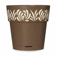 Zelfwaterende bloempot Stefanplast Gaia Bruin Plastic 19 x 19 x 19 cm (12 Stuks) 3
