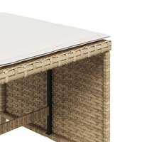 Tuinkrukken 4 st met kussens 41x41x36 cm poly rattan beige 9