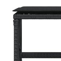 Tuinkrukken 4 st met kussens 41x41x36 cm poly rattan zwart 8