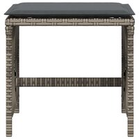 Tuinkrukken 4 st met kussens 41x41x36 cm poly rattan grijs 5