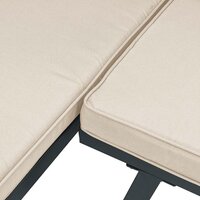 Tuinkruk met kussen gepoedercoat staal zwart 7