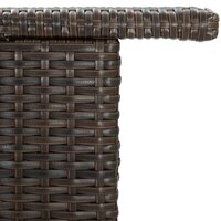 Tuinbartafel 120x55x110 cm poly rattan bruin 6