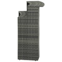 Tuinbartafel 120x55x110 cm poly rattan grijs 4
