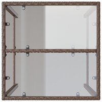 Tuinbartafel 70x70x110 cm poly rattan bruin 8