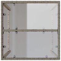 Tuinbartafel 70x70x110 cm poly rattan grijs 8
