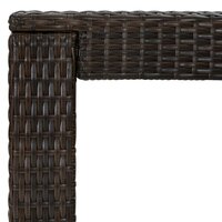 Tuinbartafel 100x60,5x110,5 cm poly rattan bruin 5