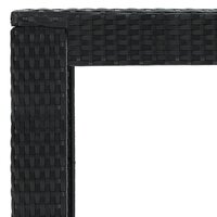 Tuinbartafel 100x60,5x110,5 cm poly rattan zwart 5