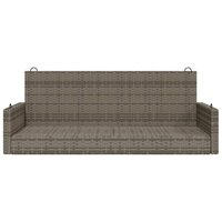 Schommelbank 119x56x48 cm poly rattan grijs 4