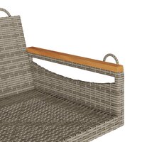 Schommelbank 63x62x40 cm poly rattan grijs 7