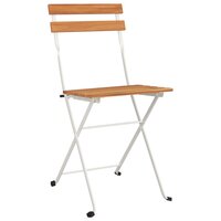 Bistrostoelen 8 st inklapbaar massief acaciahout en staal 3