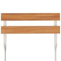 Bistrostoelen 8 st inklapbaar massief acaciahout en staal 8