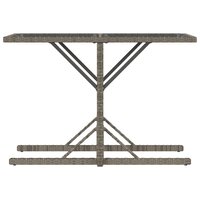 3-delige Bistroset met kussens poly rattan grijs 8