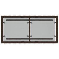 3-delige Bistroset met kussens poly rattan bruin 9