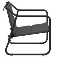 Tuinbank 2-zits met kussen staal antracietkleurig 4