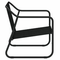 Tuinbank 2-zits met kussen staal antracietkleurig 7