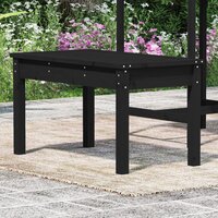 Tuinbank 80x44x45 cm massief grenenhout zwart 3