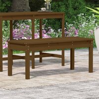 Tuinbank 109x44x45 cm massief grenenhout honingbruin 3