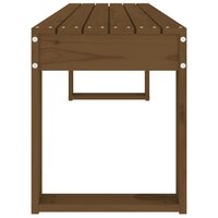 Tuinbank 110x38x45 cm massief grenenhout honingbruin 4