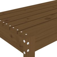 Tuinbank 110x38x45 cm massief grenenhout honingbruin 6