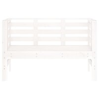 Tuinbankje 111,5x53x71 cm massief grenenhout wit 4
