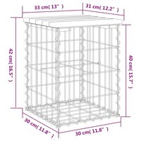 Tuinbank schanskorfontwerp 33x31x42 cm massief douglashout 8