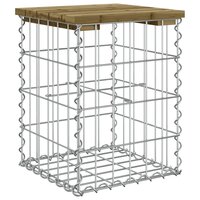 Tuinbank schanskorfontwerp 33x31x42 cm ge&iuml;mpregneerd grenenhout 5