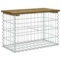 Tuinbank schanskorfontwerp 63x31,5x42 cm ge&iuml;mpregneerd hout 5