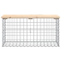 Tuinbank schanskorfontwerp 83x31,5x42 cm massief grenenhout 3