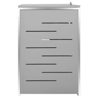 Containerberging vierdubbel 276,5x77,5x112,5 cm roestvrij staal 6