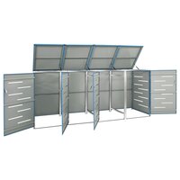 Containerberging vierdubbel 276,5x77,5x112,5 cm roestvrij staal 3