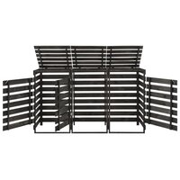 Containerberging driedubbel 210x75x121 cm geverfd grenenhout 5