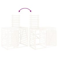 Containerberging verlengstuk massief grenenhout wit 9