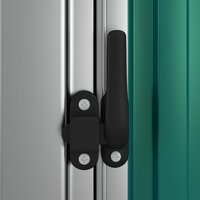 Tuinschuur 118,5x97x209,5 cm gegalvaniseerd staal groen 6