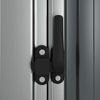 Tuinschuur 118,5x97x209,5 cm gegalvaniseerd staal grijs 6