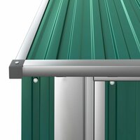 Tuinschuur 180,5x97x209,5 cm gegalvaniseerd staal groen 6