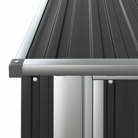 Tuinschuur 180,5x97x209,5 cm gegalvaniseerd staal antraciet 5