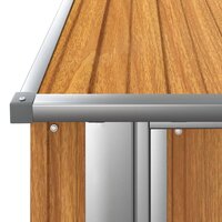 Tuinschuur 180,5x97x209,5 cm gegalvaniseerd staal bruin 5