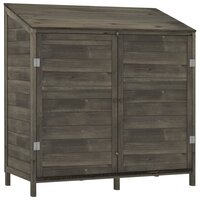 Tuinschuur 102x52x112 cm massief vurenhout antracietkleurig 2