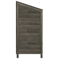 Tuinschuur 102x52x112 cm massief vurenhout antracietkleurig 5